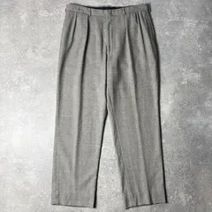 90s POLO RALPH LAUREN 千鳥格子 2タック コットン ウール スラックス パンツ 36 32 / 90年代 ポロ ラルフローレン オールド ツータック