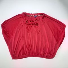 バーバリー ブルーレーベル ドルマンスリーブ カットソー レッド 赤 38サイズ Burberry