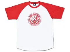 ライオンマーク クラシック ラグランTシャツ（レッド） 新日本プロレス