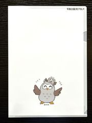クリアファイルA4（フクロウ・おんぶ）
