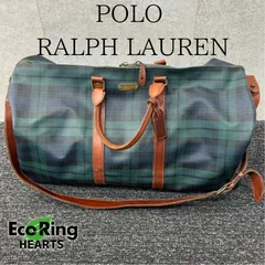 POLO RALPH LAUREN ボストンバッグ　チェック　グリーン　　　KGIDのサムネイル