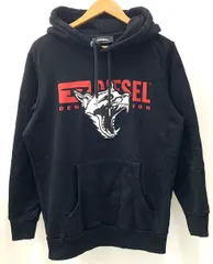 ディーゼル DIESEL DENION プルオーバー パーカー ロゴ ブラック Sサイズ 201MT-1868