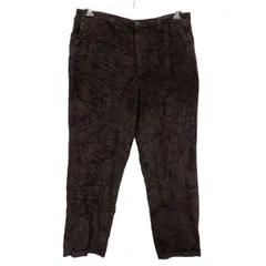 PERRYELLIS コーデュロイパンツ W38 ブラウン ジップアップ ビッグサイズ コーデュロイ ボトムス 古着卸 アメリカ仕入 2505-107