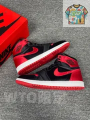 Nike WMNS Air Jordan 1 Retro High OG Satin Bred ナイキ ウィメンズ エアジョーダン1 レトロ ハイ OG サテンブレッドFD4810-061-WTO輸入2-EG09
