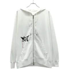 lucien pellat-finet ルシアンペラフィネ 22SS BRANDALISED Banksy‘s Graffiti バンクシー エンジェルハート＆ボナパルト パーカー  ホワイト Mのサムネイル