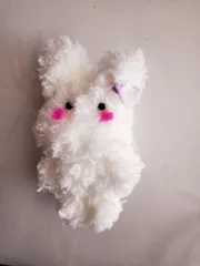 No.839　もふもふモールドール　うちのうさみみこ7号　#アートドール　#創作ドール　#ハンドメイド　#うさぎ　#もふもふ　#お守り　#スピリチュアル　#推し　#韓国系　#マスコット　#匿名配送　20240822-04