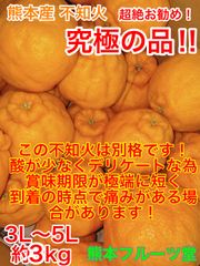 【超目玉商品】何とか入荷しました！超絶お勧め！熊本産【温室栽培不知火】約3ｋ