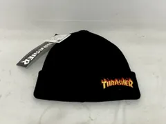 THRASHER スラッシャー ニットキャップ・ビーニー ワンポイントロゴ刺繍 サイズ: F カラー: ブラック 未使用タグ付き品