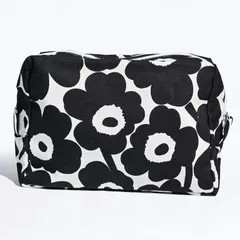 新品 マリメッコ marimekko 小物入れ コスメポーチ 化粧ポーチ 旅行ポーチ ペンケース VILJA Unikko ミニ ウニッコ ブラック ベージュ 71295 071295 190 北欧雑貨 北欧デザイン