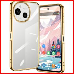 커버 스마트 폰 케이스 TPU SH53E 투명 케이스 케이스 아쿠오스 sens9 SH-M29 스트랩 홀 부착 (AQUOSsense9 골드) SHG14 SH-53E 내충격 클리어 sense9 AQUOS