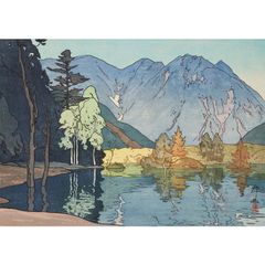 A4サイズ 吉田博 ポスター 日本アルプス十二題 穂高山 アート
