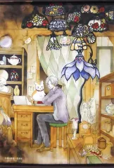 【中古】タペストリー 夏目貴志＆ニャンコ先生 B2タペストリー 「夏目友人帳 原画展」