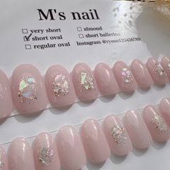 オーダーメイド/匿名配送可能/全サイズ入り/結婚式/成人式/成人式ネイル/ネイルチップ/24枚