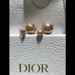 DIOR  国内発送  DIOR TRIBALES ピアス ピンクゴールド　丸