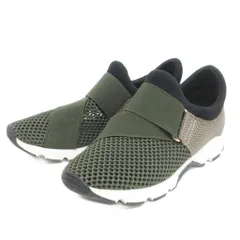 ローズバッド ROSE BUD ALL BLACK メッシュスニーカー ローカット カーキ 37 22cm位 靴 ■FFのサムネイル
