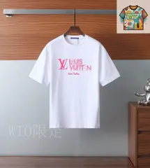 【今日特価】Louis Vuitton 2025SS 植?発泡 ダブルフェイス T シャツ