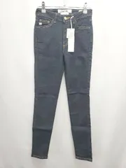 ◇ ◎ ●未使用● Θ EDWIN Something エドウイン サムシング デニム調 スキニー パンツ サイズ25 ネイビー レディース E  【1507100014177】