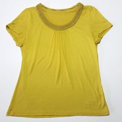 バーバリー トップス カットソー Tシャツ イエロー 2サイズ Burberry