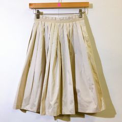 【12/6出品停止】【美品】m’s select エムズセレクト スカート プリーツ ベージュ レディース 34サイズ