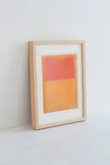 MARK ROTHKO (マーク・ロスコ) | Orange and Tan, 1954 | アートプリント / ポスター フレーム付き 北欧 モダンアート 抽象画 アートポスター ギフト ナチュラル 玄関 ポスター リビング アート 木製 フレーム 天然木