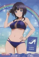 【中古】ポストカード 朝香果林 描き下ろしイラストポストカード 「くじ引き堂 ラブライブ！虹ヶ咲学園スクールアイドル同好会 オンラインくじ Ver.LoveLive!Days～ニジガク～」 10連セット購入特典 後半