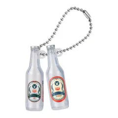 【中古】キーホルダー スワンサイダー(復刻版)＆スワン無糖炭酸 「友桝飲料 ミニチュアチャーム」