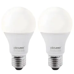 新品 DiCUNO E26口金 LED電球 明るさセンサー 昼白色 人感センサーなし 9W 60W相当 800lm 5000k 明暗センサー電球 明るさで点灯消灯 防犯ライト 非調光 省エネ PSE認証済み 2個入