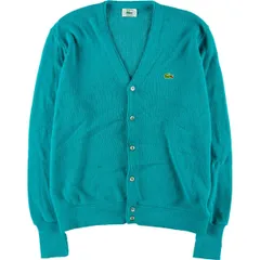 古着 80~90年代 ラコステ LACOSTE IZOD アクリルニットカーディガン USA製 メンズL相当 ヴィンテージ/eaa492772