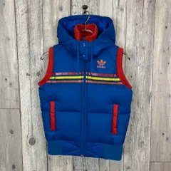 OLD adidas 00s アディダス フード取り外し ダウンベスト S