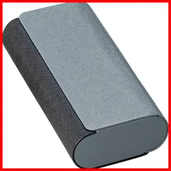 【セール中】メガネ が 2本収納 できる! レザー調 ツーピース メガネケース モノトーン ブラック