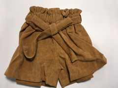子供用　コーデュロイ　ショートパンツ　茶　33