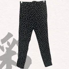 go slow caravan  レディース　カジュアルパンツ　水玉模様　ブラック　ウエストゴム　Mサイズ