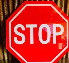 アメリカン雑貨 2枚まとめ売りSTOP看板 早い者勝ち【引き取り限定