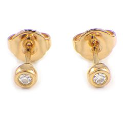 ティファニー Tiffany & Co. ピアス バイ ザ ヤード 60017594 ダイヤモンド 計0.06ct K18PG 【中古】