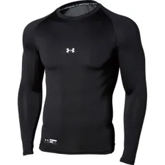 【新品】 アンダーシャツ メンズ ロングTシャツ メンズ UAヒートギアアーマー コンプレッション ロングスリーブ クルー BLK (UDR) 【14CD】