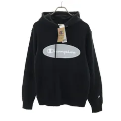 Champion チャンピオン 長袖 パーカー L ブラック メンズ 古着