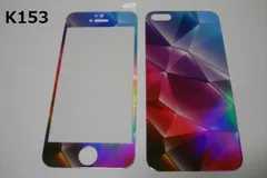 iPhone5 5S 5C SE 初代 4インチ 幻影 表裏セット 9H 0.26mm 強化ガラス 液晶保護フィルム 2.5D K153