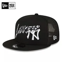 NEWERA ニューエラ キャップ ニューヨーク ヤンキース メッシュ メンズ ブラック 黒 サイズ調節可能 950 9FIFTY CAP HAT 帽子 ハット トラッカー F22Q2APR 11250 950 TRUCK NEYYAN BLK USモデル