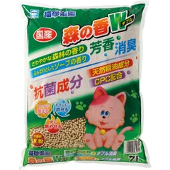 【新品・7営業日以内発送】【お一人さま1点限り】アース・ペット 4994527829700 猫砂楽園 森の香ダブル 7L【沖縄離島販売不可】