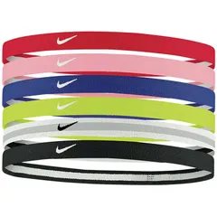 ヘアバンド キッズ ジュニア ナイキ NIKE ユース スウォッシュ スポーツヘッドバンド ６本パック 子ども用 スポーツ  髪留め  ヘアアクセ ランニング サッカー バスケ 子供 /BN2076-966