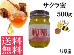 サクラ蜜500g 非加熱 生はちみつ 国産 純粋 送料無料