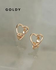 GOLDY/ゴールディ/ダブル ハート ワンタッチ ピアス/アクセサリー/1240805