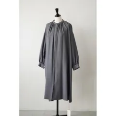極美品　タグ付き　magari マガリ コットンウール　コートワンピース マガリ コットンウール コートワンピースシャツグレー