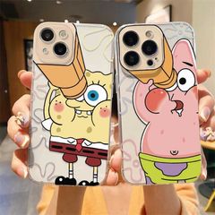 【2個セット】スパイクリングとパトリック iPhone用スマホケース iPhone用ケース 多機種対応 グルメンやカップルにぴったり