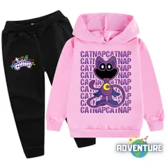 キャットナップ 長袖 パーカー 100 110 120 130 140 150 160 ピンク 女の子 スマイリングクリッターズ 服 キッズ 子供 ポピープレイタイム c3