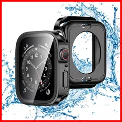 【在庫セール】【2 in 1防水設計】TALENANA for Apple Watchケース 45mm 44mm 41mm 40mmアップルウォッチ 用 保護ケース 強化ガラスフィルム 一体型 Series 8/7/6/SE/5/4 メッキ加工 3D直角エッジ