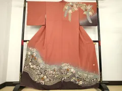 平和屋着物●訪問着　作家物　辻が花　絞り　暈し染め　正絹　逸品　AABA7974ck
