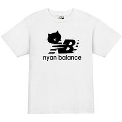 【パロディＴシャツ】5ozニャンバランス猫Tシャツ面白いおもしろうけるプレゼント