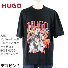 ＼夏プレミアムSALE／HUGO BOSS 半袖Tシャツ 50538259 メンズ カジュアル 夏 プレゼント ギフト おしゃれ ホワイト ブラック デコピン ドッグ dig 犬