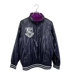 Pearly Gates◆ブルゾン  パーリーゲイツ  プリント ネイビー系  2WAY メンズ サイズ 4 8